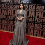 Mai Omar Instagram - @redseafilm opening ceremony ❤️ Styled by @cedrichaddad Dress @zuhairmuradofficial Makeup @manargamilmakeupartist Hair @hair_style_aniesa Jeddah, Saudi Arabia