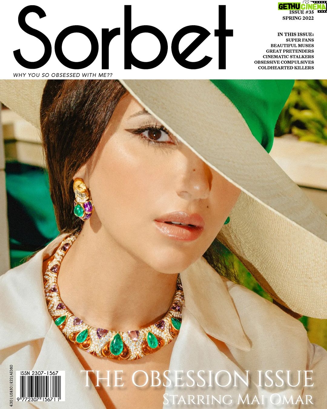 Mai Omar Instagram - I'm super excited to share with you my latest cover story for @sorbetmag in collaboration with @bulgari featuring bvlgari heritage collection #The_obsession_issue #MaiOmarXbvlgari Special Thanks to the amazing team behind this amazing shoot Photo @mattiaholm Styling @wbuckleydotcom Makeup @ania.poniatowska Hair @olivejeannehairstylist Production @jennacalvy Thanks to @bulgari @bulgarihotels @maghraoui.sonia @carolineganes