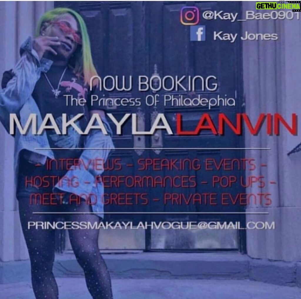 Makayla Lanvin Instagram - Book the princess of Philadelphia for your next video,event ,party, special appearance .. #theprincessofphiladelphia #vogue #share Philadelphia, Pennsylvania
