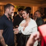 Malaika Arora Instagram - This one’s for you @iamarhaankhan …. Our all time favourite @davidbeckham ❤️….. thank you @sonamkapoor @anandahuja for such a warm n beautiful evening 🤗❤️