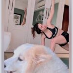 Malaika Arora Instagram – Say hello to my new yoga buddy. 🤍🐶
