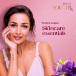 Malaika Arora Instagram - As winter rolls in, your skin needs extra care to retain moisture! So opt for natural products that give your skin the hydration and healthy nutrients it needs ✨ Choose YouthRx for formulations infused with 100% plant-based retinol and Vitamin C. Shop from the link in bio 🔗 #YouthRx #Lotus #LotusHerbals #MalaikaArora #Malaika