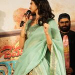 Manasa Varanasi Instagram - Gratitude and excitement intertwined. Firsts like this are always special. ☀️ Draped in @shravankummar 🤍 #newadventures #grateful