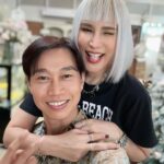 Manaswee Krittanookul Instagram - รักมากนะคนนี้ 😆 ไม่เคยนัดล่วงหน้า ปุ๊บปั๊บเจอตลอด😂😂 Chuanpisamai cafe