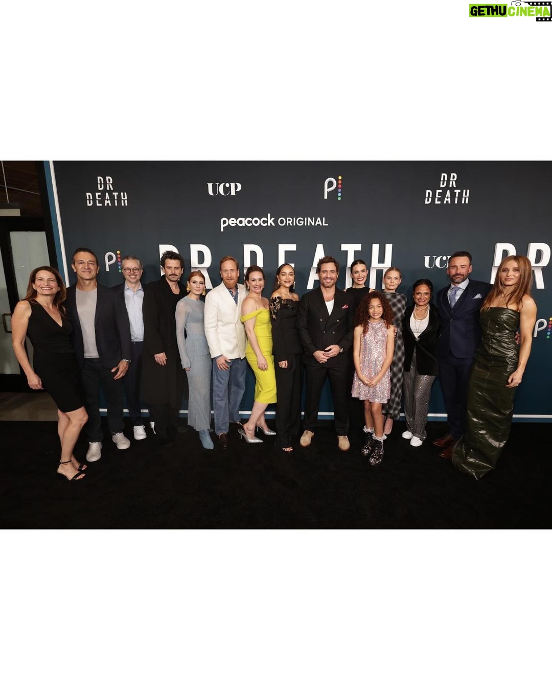Mandy Moore Instagram - #DrDeath premiere with the incredible cast and crew who made it all possible. Can’t wait for it to be out in the world next week. 12/21 on @peacock.