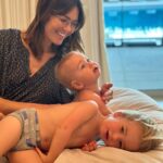 Mandy Moore Instagram - A love that defies description and changes you on a cellular level. I’m the luckiest to be your mom, Goose and Ozzie. #nationalsonsday