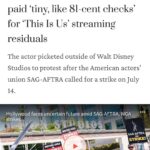 Mandy Moore Instagram – I want to bring a bit more clarity to a very nuanced issue. Striking isn’t fun. No one hoped it would come to this and I know everyone involved is hopeful for a resolution soon so folks can get back to work. The trickle-down effect felt across so many industries is already devastating. 
There are plenty of issues that are gumming up the wheels (transparency with data, wage increases, residuals, ai, etc…) and I spoke about one that happened to be top of my mind because of a conversation I’d been having while picketing. 
I fully acknowledge the profoundly lucky and rarified position I’m in as an actor at this moment, one that I don’t take for granted and one I also don’t assume to be in forever. Ours is a fickle industry and in my 20+ years of being a performer, my career has ebbed and flowed.  I’ve had very lean years where I couldn’t get a job and those are precisely the moments when in years past, actors could rely on residuals from their past work to help them get by. The world and business have changed and I’m hoping we can find a meaningful solution moving forward.
I am one person- a tiny part of our guild- and while I am happy to use whatever platform my past jobs have given me to speak to issues effecting my fellow @sagaftra family, I know my experience is my own. 
Here’s hoping we get a fair contract soon so we can get back to doing the jobs we all love and miss so much.