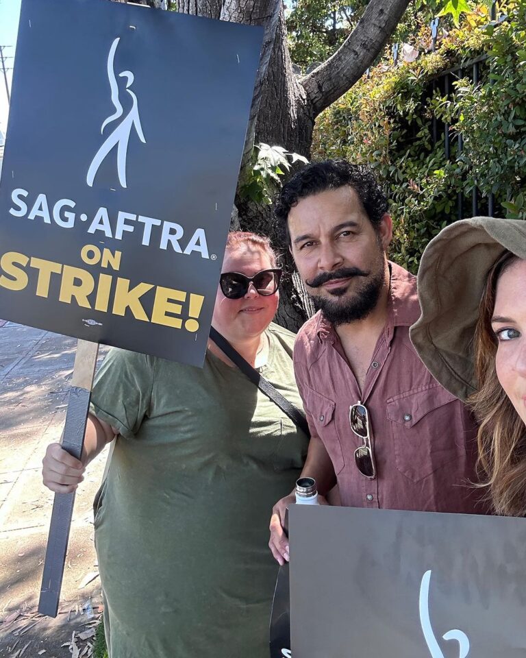 Mandy Moore Instagram - Day 1. Proud to stand with my fellow @sagaftra and @wgawest members demanding a fair contract. #sagaftrastrike #wgastrong #unionstrong