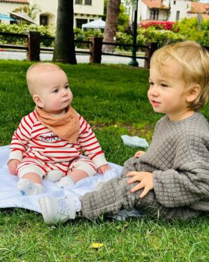 Mandy Moore Instagram - These dudes rule my heart. Each night, Taylor and I fall into bed after we’ve put them down; after we’ve straightened up from the chaos of dinner/bath and set up for the next morning and we chat about the day…. And just how utterly nonstop and gratifying it is. You never know what the day will bring and you roll with it to the best of your ability, right? All of that to say, I wouldn’t have it any other way. I mean, I do look forward to feeling moderately well rested sometime in the next decade? But 🤷‍♀️.