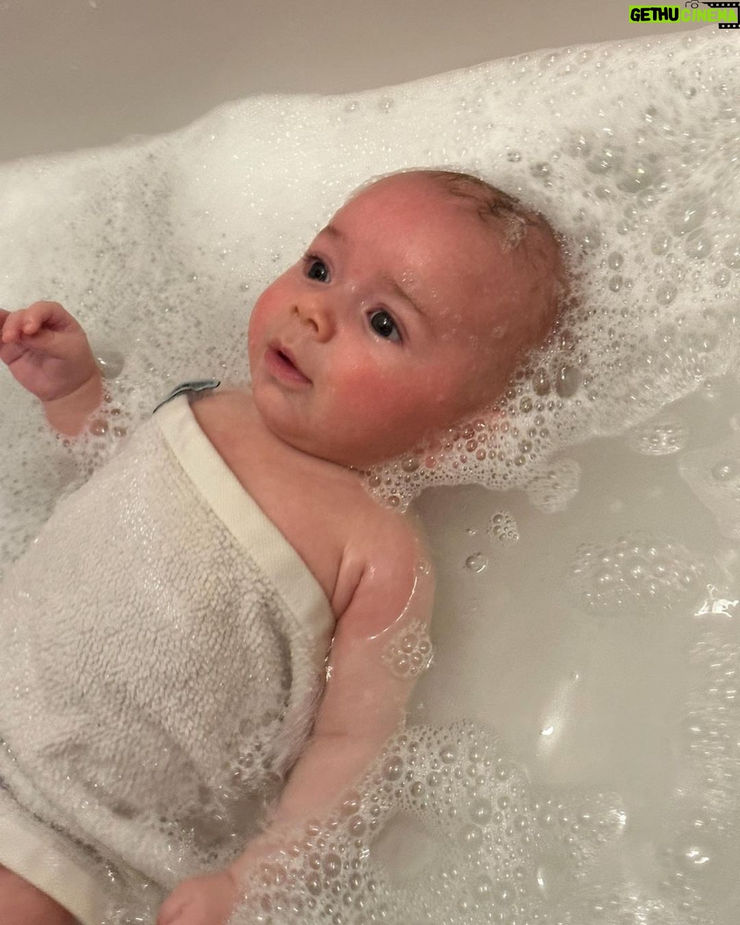 Mandy Moore Instagram - 6 months with our Ozzie. He is the most joyful soul I’ve ever known. He smiles with his whole being and nothing feels better than when he spots you post nap and starts beaming. He doesn’t lose it often but if he does, nothing soothes him quicker than music (Brandi Carlile is his long-standing fav). He’s obsessed with his big brother (duh) and while everyone told us things happen quicker with the second, boy they weren’t lying- rolling over, eating solids, starting to crawl, etc… He is ready to GO! Ozzie loves baths, wubbanubs, his dog & cat brothers/sisters and being outside as much as possible. He’s spent most of his 6 months on the east coast but is very much a Cali sunshine boy. Thanks for choosing us, Bubba. I’m in awe of every day with you and your brother. You are beyond a dream, Ozzers!! 😍😍😍😍