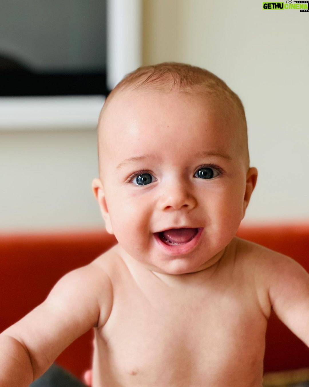 Mandy Moore Instagram - 6 months with our Ozzie. He is the most joyful soul I’ve ever known. He smiles with his whole being and nothing feels better than when he spots you post nap and starts beaming. He doesn’t lose it often but if he does, nothing soothes him quicker than music (Brandi Carlile is his long-standing fav). He’s obsessed with his big brother (duh) and while everyone told us things happen quicker with the second, boy they weren’t lying- rolling over, eating solids, starting to crawl, etc… He is ready to GO! Ozzie loves baths, wubbanubs, his dog & cat brothers/sisters and being outside as much as possible. He’s spent most of his 6 months on the east coast but is very much a Cali sunshine boy. Thanks for choosing us, Bubba. I’m in awe of every day with you and your brother. You are beyond a dream, Ozzers!! 😍😍😍😍