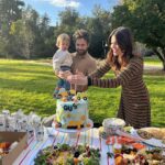 Mandy Moore Instagram - While we were home, we had an early Birthday bash with friends and family for Goosey. 2 years with the sweetest, goofiest guy has absolutely flown by. We’re the luckiest folks around to be in your orbit, Gus Goldsmith. Also, this cake by @danielle_keene was a showstopper!! 🎂 Oh and anyone that says Ozzie looks like me (or Taylor) hasn’t met my father-in-law 😂.