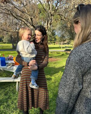 Mandy Moore Instagram - While we were home, we had an early Birthday bash with friends and family for Goosey. 2 years with the sweetest, goofiest guy has absolutely flown by. We’re the luckiest folks around to be in your orbit, Gus Goldsmith. Also, this cake by @danielle_keene was a showstopper!! 🎂 Oh and anyone that says Ozzie looks like me (or Taylor) hasn’t met my father-in-law 😂.