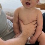 Mandy Moore Instagram – Being trolled by my 9 month old