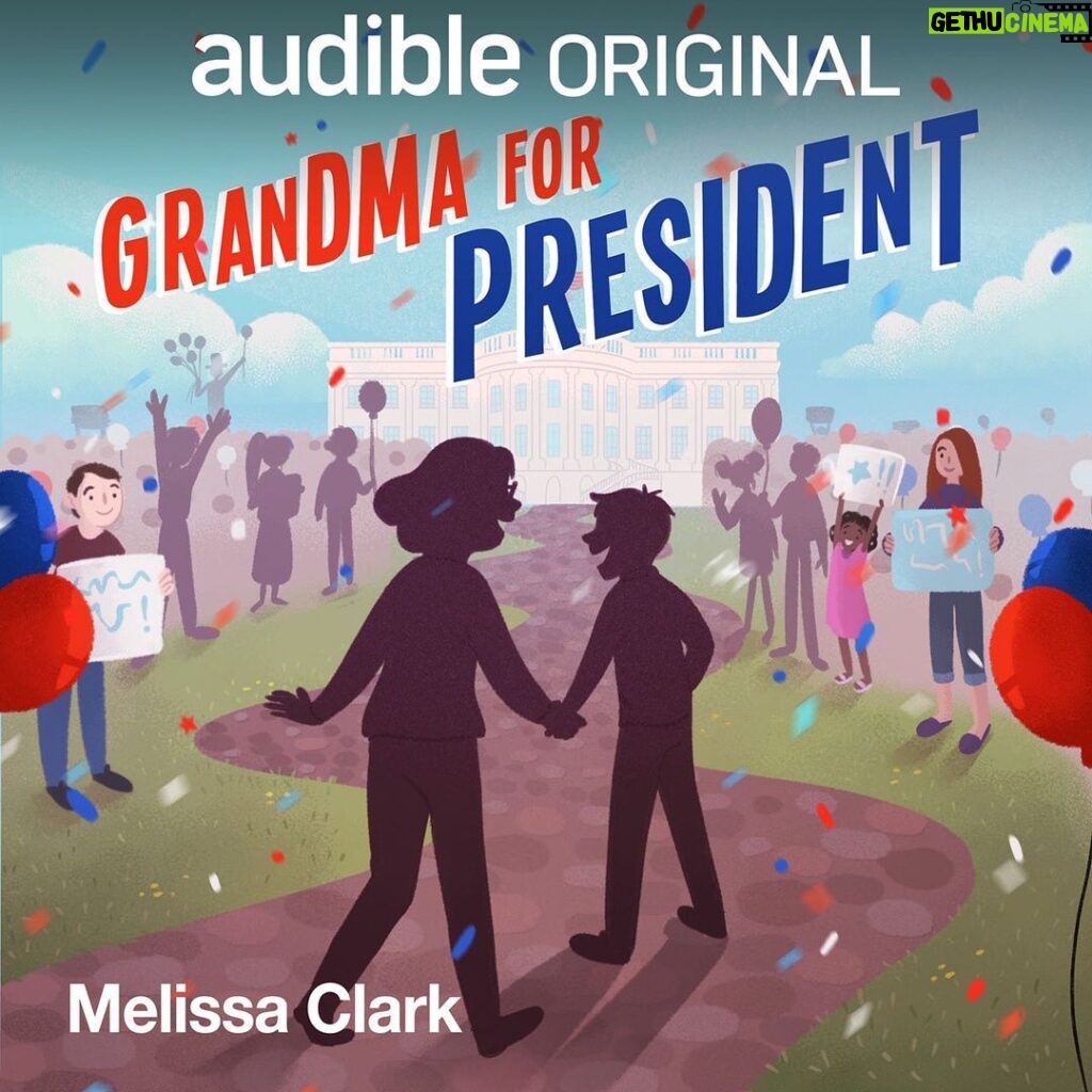 Mandy Teefey Instagram - Excited to announce that my friend @daviddeluise produced a podcast for kids and grown-ups of all ages. An 11-year old boy unexpectedly gets his grandma on the ballot in “Grandma For President.” It’s out today on @audible. Definitely one to check out. XO