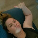Mandy Teefey Instagram - Day 1 and 40lbs to go!! But, the real goal is to be standing after the workout. Here’s to better health and more energy!!! Constant battle with health has caused unhealthy weight gain from meds (and food, not going to lie)! Start physical therapy in two weeks to build up my strength. Longevity before Vanity!!! XO.