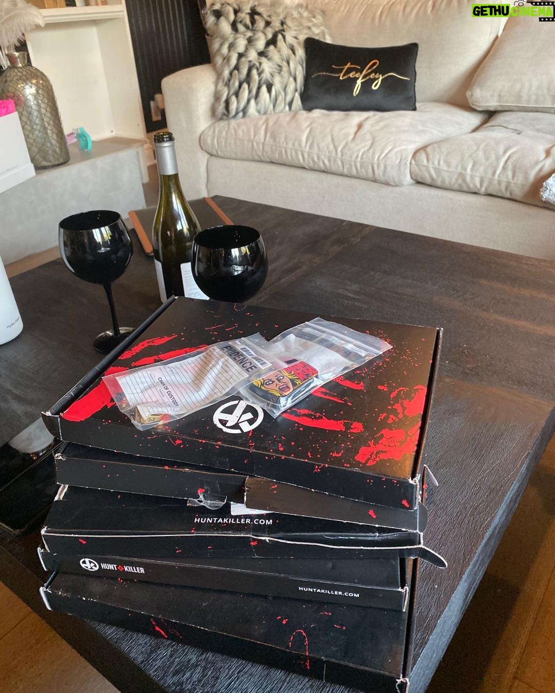 Mandy Teefey Instagram - Date night...Huntakiller.com and wine!! XO