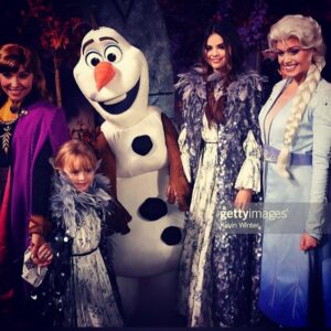 Mandy Teefey Instagram - Frozen Family Night! My princesses!!! XOXO