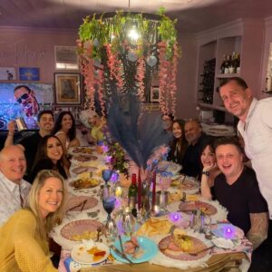 Mandy Teefey Instagram - Friendsgiving is always one of my favorite parties to host! This year was extra special for me, but these people got me through the most uncertain time in my life. Missing @iamemilydawn and @tzflemming. This was a thanks to them for not letting me give up the fight to live when there was a time I was told I wasn’t going to make it. These people reminded me I have no choice but to fight and without their love and few other people who know who they are @katelynafshar @daniella_pierson  and of course my family. I hope they don’t get use to this decor it was done in three days by me and Shelli. Next year paper plates and solo cups so, I don’t pass out after dinner!! Marie Antoinette, Let all the muthas eat Cake!!! XO HEY INSTAGRAM STOP BLOCKING MY FRIENDS COMMENTS. They suddenly disappear???