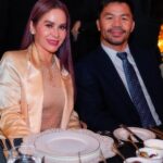 Manny Pacquiao Instagram - GALA dinner before the #BattleOfTheBaddest #FuryNgannou #RiyadhSeason @turkialalshik @riyadhseason Riyadh, Saudi Arabia