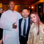 Manny Pacquiao Instagram - GALA dinner before the #BattleOfTheBaddest #FuryNgannou #RiyadhSeason @turkialalshik @riyadhseason Riyadh, Saudi Arabia
