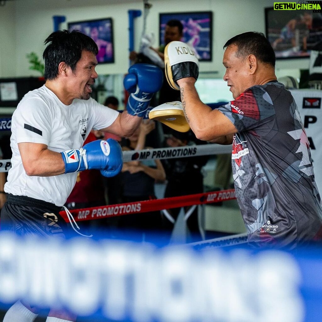 Manny Pacquiao Instagram - Determined and Focused 🔒👊🏽 #PacMan General Santos City