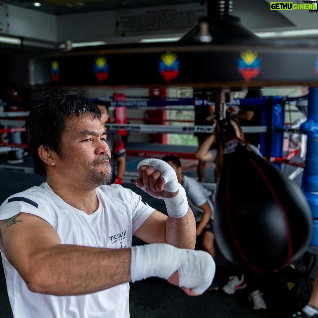 Manny Pacquiao Instagram - Determined and Focused 🔒👊🏽 #PacMan General Santos City