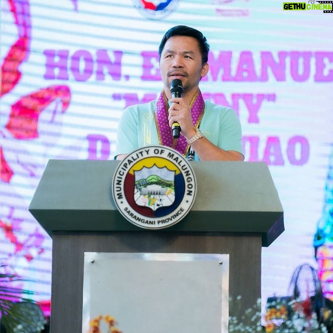 Manny Pacquiao Instagram - Happy 54th Foundation Anniversary to the Municipality of Malungon in Sarangani Province, my beloved home! Congratulations, Mayor Tessa Constantino and all Malungonians. Let us remember that our families are the gems, the true treasures amidst the rolling hills. We will keep upholding unity and cooperation as we achieve greater progress for our community. #SubidaMalungon #SaranganiProvince