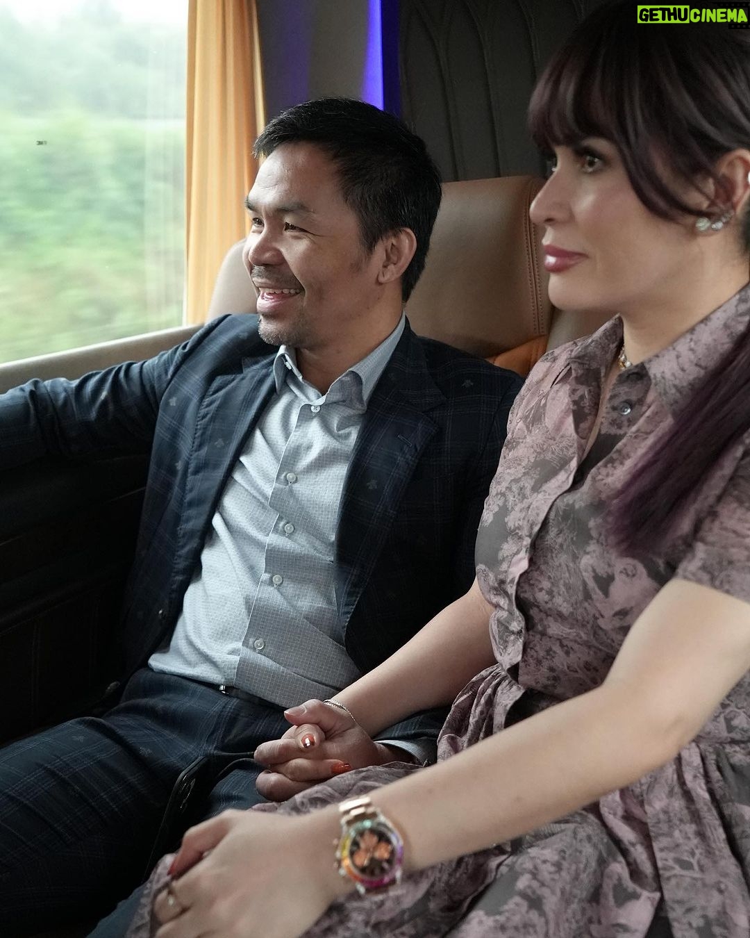 Manny Pacquiao Instagram - Joy ride with my beautiful wife! Habang tumatanda, lalong tumitibay ang aming pagmamahalan. Samot ko og ka in-love sa akong misis.