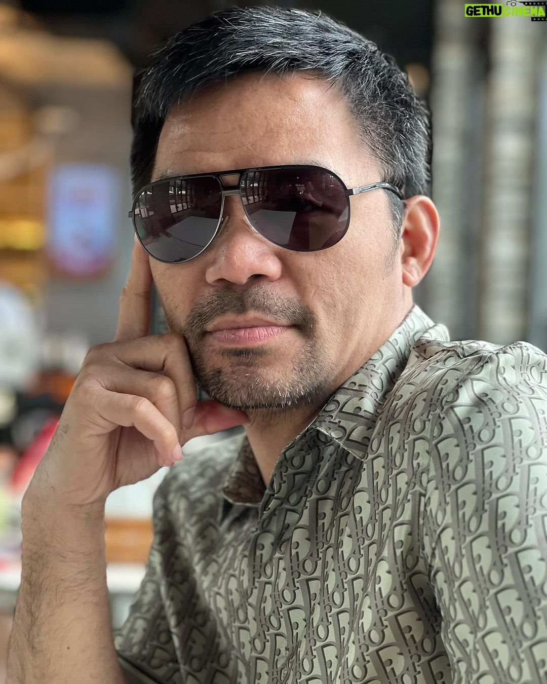 Manny Pacquiao Instagram - In every storm, find the eye. In every challenge, find the strength. #PacManMode