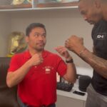 Manny Pacquiao Instagram - Above The Rim! Beyond the boxing ring 🏀🥊 Right here in the Philippines 🇵🇭 Pushing positivity & world peace🙌🏾 Making Smiles happen globally 🗺️This is what it’s about!There is no better feeling than coming together to talk about making things better for people all around the world. Superman 🏀 X Pac-Man 🥊 shoutout to the Filipino Legend @mannypacquiao - - - - #nba #basketball #boxing #legend Phillipines