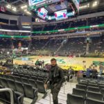 Manos Gavras Instagram - About last night.. #milwakee #milwakeebucks #basketball #nba #myteam Milwaukee Bucks - Fiserv Forum