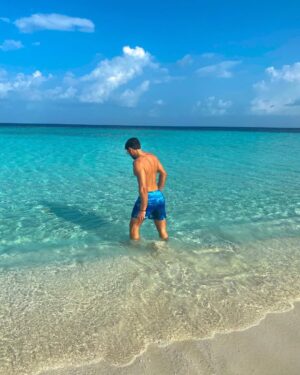 Manos Gavras Instagram - #maldives #maldivesislands #2021 
.........
Bathing suit by Marina Vernicos collection @marinavernicos