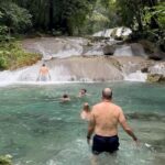 Manos Gavras Instagram - Exploring the Jamaican jungle with some of the best people on the planet. Priceless.. #jamaica #bluemountains #reachfalls #riograndejamaica #friends #businesspartners #december2023 Reach, Portland, Jamaica