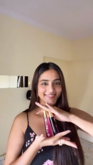 Mansi Taxak Instagram - #collab 
“Indulge in the captivating allure of Midnight Queen and Mi Amor. ✨🌙 These fragrances are your essence, your identity, and your power. Embrace the midnight magic and love that define your unique journey. Dare to be unforgettable. 💫 

#MidnightQueen #MiAmor #FragranceRoyalty #loveinabottle❤️