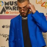 Manuel Turizo Instagram - Jamóncito de bellota en Madrid🍗🍗🍗 Gracias a mi gente de España por el cariño que me han dado este año 🫶🏽 estoy loco por que llegue el 2024 pa venir a romper de nuevo 🔥🔥 Anoche nos entregaron 3 premios que se van pa la casita conmigo.