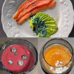 Manuela Lopez Instagram - Bonsoir !! Alors, dans ma Rubriqueonsefaitdubien , cette fois je vous propose... : un dimanche bourré de vitamines, d’oméga , d’antioxydants et de moultes bienfaits ? Saumon avocat et spiruline (LA SPIRULINE Booste le système immunitaire * Améliore l’endurance et la résistance * Aide à garder ou à retrouver la forme * Aide au contrôle du poids et régule les niveaux de sucre dans le sang * Renforce les défenses naturelles et la vitalité * Favorise la résistance de l’organisme * Est une source naturelle d’antioxydants pour lutter contre le stress )- Je mange cela avec un Jus de carottes pomme - et smoothie baies d’acaï ( L’ACAI ; Cette petite baie est un remarquable concentré d'antioxydants qui aident à lutter contre le vieillissement prématuré des cellules et prévient ainsi l'apparition de maladies cardiovasculaires ainsi que le relâchement cutané. Elle contient 10 fois plus d'antioxydants que le raisin noir et 4 fois plus que la grenade.) avec banane et ananas et quelques myrtilles pour le fun ... Bon week-end et prenez soin de vous 🙏