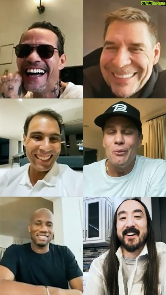 Marc Anthony Instagram - What happened when we jumped on a video call with the E1 Team Owners 👀 @tombrady @rafaelnadal @marcanthony @didierdrogba @marceloclaure @steveaoki You’ve all thrown down the gauntlet. Now it’s time to back your words up on the water 🫡 #E1Series #ChampionsOfTheWater