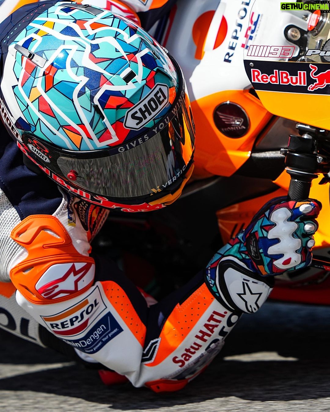 Marc Márquez Instagram - Carrera de más a menos como preveíamos. Trabajaremos para mejorar. Gracias por todo el cariño recibido. ❤️ Race from more to less as we expected. We will work to improve. Thank you for all the love. ❤️ #CatalanGP #MM93 #MotoGP Montmeló Circuit De Catalunya