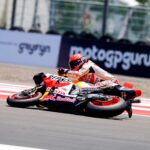Marc Márquez Instagram - #QP P.8 ✔️ Lástima la caída en la Sprint de hoy. Mañana más! 💪🏻❤️ QP P.8 ✔️ An unlucky crash in today's sprint. We keep on it! #MM93 #IndonesianGP #MotoGP Mandalika International Circuit