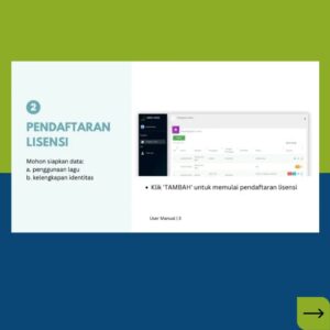 Marcell Siahaan Instagram - Kabar LMKN!

Masih bingung cara untuk melalukan lisensi pemakaian lagu melalui LMKN untuk Live Concert?

Saat ini LMKN telah memiliki sistem online yang dapat diakses dimanapun dan kapanpun loh!

Ikuti step-step sistem administrasi pelisensian berikut ini, Jika masih bingung atau ada pertanyaan lainnya silahkan  hubungi kami di nomor 021- 29101017 (Jam Kerja) atau dapat melalui email: sekretariat@lmkn.id 

Ayo, dukung musisi Indonesia dengan selalu taat membayar lisensi disetiap pemakaian lagu ditempat umum!

#LMKN #lisensi