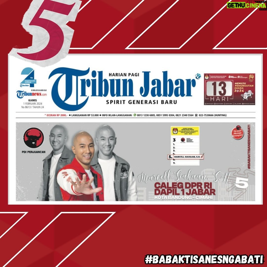 Marcell Siahaan Instagram - #MarcellSiahaan #FirasatMenujuSenayan #Babaktisanesngabati #PoskoSemusim #KonengTiluLima #PDIPerjuangan #BantengMudaIndonesia #GenerasiGotongRoyong #SolidBergerak Kota Bandung Jawa Barat Indonesia
