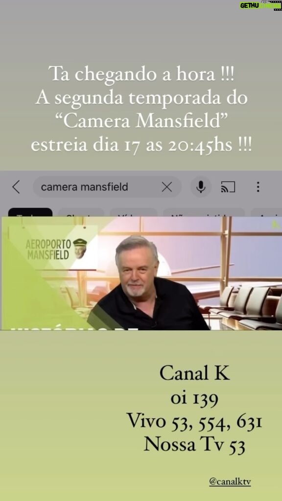 Marcelo Mansfield Instagram - E ta que ta no ar a segunda temporada do “Camera Mansfield” …. Vai la assistir !!! #tv #tvcomedy #fun #funny #amazing #love #comedia #comédia