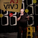 Marcelo Mansfield Instagram - Que bom reencontrar @marcelomarrom @diogoportugal @benludmer e @nilagra no palco do @comediaaovivo ontem … aproveitei e testei um novo formatinho de fazsr um “set” misturando standup+esquetes !!! Feliz 😀 #fun #funny #comedy #standupcomedy #comedia #teatro #theater #teatrorenaissance #comediaaovivo #amazing #love