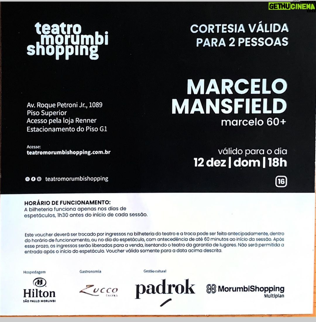 Marcelo Mansfield Instagram - Lembranças dos tempos idos 3: primeiro show pos-pandemia no @teatromorumbishopping …. Seguido de jantar com amigos no @zuccorestaurantes … foi uma feliz maneira de por uma pedra naquele periodo complicado !!! #fun #funny #amazing #love #comedy #standupcomedy #teatro #theater