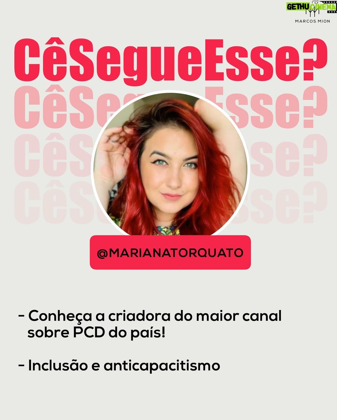 Marcos Mion Instagram - SERÁ QUE VOCÊ JÁ SEGUE ESSES PERFIS? 🤔👇 Explore o #CeSegueEsse, a curadoria exclusiva do #TimeMionzera que já recomendou mais de 240 perfis em 80 edições! 💥 Mariana Torquato (@marianatorquato): ela é reconhecida por ter o maior canal sobre PcD (Pessoa com Deficiência) do país. Ela nasceu sem um dos braços e desde 2016 cria conteúdos sobre inclusão e anticapacitismo no seu canal “Vai uma mãozinha aí?”. Em seu perfil ela mostra sua rotina, sempre informando e incentivando a diversidade e a acessibilidade para todos. 💥 Lucas Mitre (@lucascmitre): as imagens que ele cria são impressionantes e vão te surpreender. Com a ajuda de uma super câmera, esse mestrando em física realiza os mais diversos experimentos, desde mostrar em detalhes como um cachorro usa sua língua pra beber água, até um isqueiro acendendo em uma captura de 27 mil fotos por segundo! 💥 Isabela Barros (@bellsbarros): se você é daqueles que ama descobrir histórias por trás dos maiores sucessos da música, já pode seguir a Isabela. Nesse perfil, ela faz vídeos contando curiosidades musicais. Você vai saber de onde veio a inspiração para Paul McCartney escrever o hit “Let It Be” e o que significa o refrão de “Mas Que Nada”, o primeiro sucesso de Jorge Ben Jor e que ganhou o mundo. Agora, não esqueça de comentar os perfis (com até 250K de inscritos) que gostaria de ver por aqui nas próximas edições! ⤵️