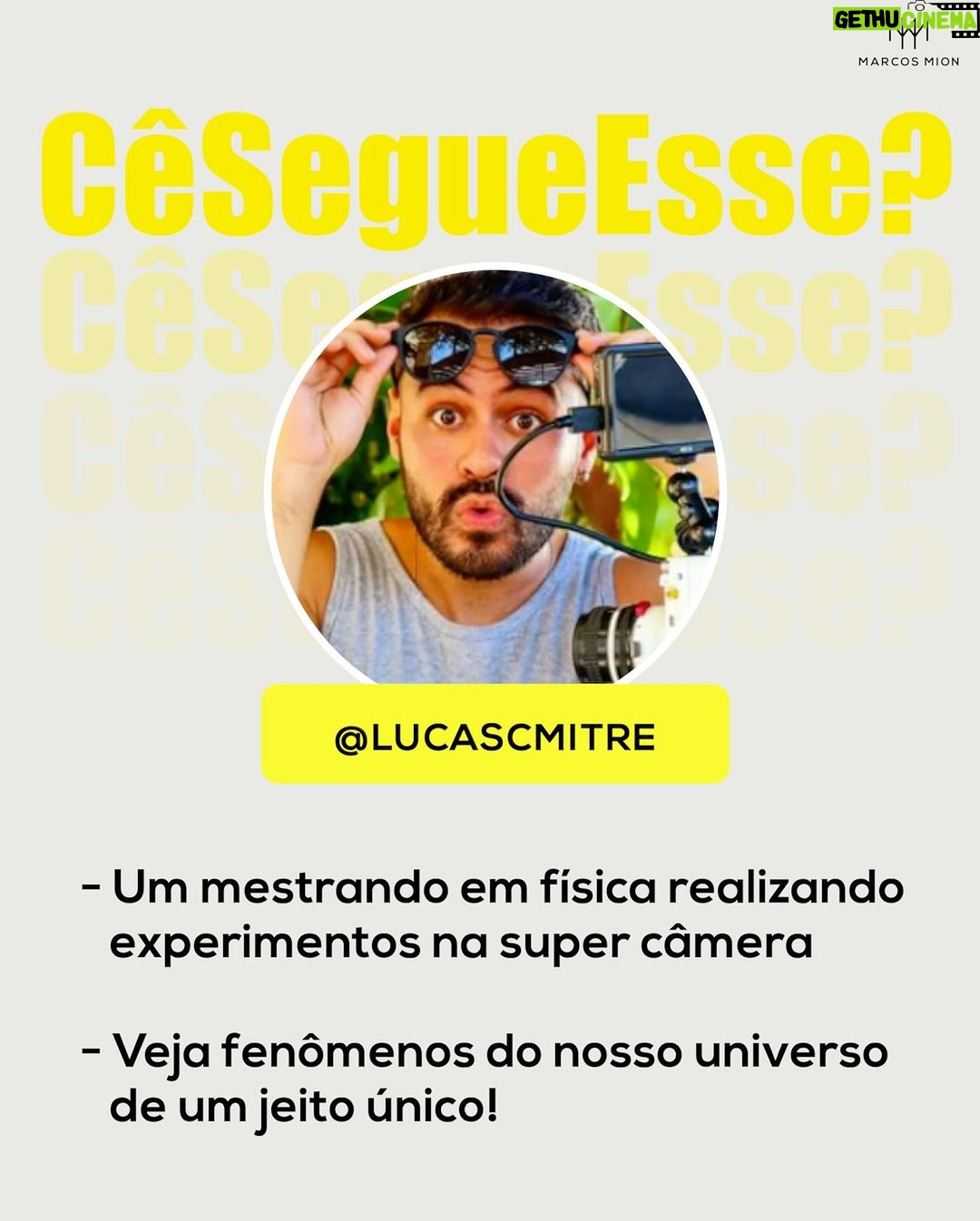 Marcos Mion Instagram - SERÁ QUE VOCÊ JÁ SEGUE ESSES PERFIS? 🤔👇 Explore o #CeSegueEsse, a curadoria exclusiva do #TimeMionzera que já recomendou mais de 240 perfis em 80 edições! 💥 Mariana Torquato (@marianatorquato): ela é reconhecida por ter o maior canal sobre PcD (Pessoa com Deficiência) do país. Ela nasceu sem um dos braços e desde 2016 cria conteúdos sobre inclusão e anticapacitismo no seu canal “Vai uma mãozinha aí?”. Em seu perfil ela mostra sua rotina, sempre informando e incentivando a diversidade e a acessibilidade para todos. 💥 Lucas Mitre (@lucascmitre): as imagens que ele cria são impressionantes e vão te surpreender. Com a ajuda de uma super câmera, esse mestrando em física realiza os mais diversos experimentos, desde mostrar em detalhes como um cachorro usa sua língua pra beber água, até um isqueiro acendendo em uma captura de 27 mil fotos por segundo! 💥 Isabela Barros (@bellsbarros): se você é daqueles que ama descobrir histórias por trás dos maiores sucessos da música, já pode seguir a Isabela. Nesse perfil, ela faz vídeos contando curiosidades musicais. Você vai saber de onde veio a inspiração para Paul McCartney escrever o hit “Let It Be” e o que significa o refrão de “Mas Que Nada”, o primeiro sucesso de Jorge Ben Jor e que ganhou o mundo. Agora, não esqueça de comentar os perfis (com até 250K de inscritos) que gostaria de ver por aqui nas próximas edições! ⤵️