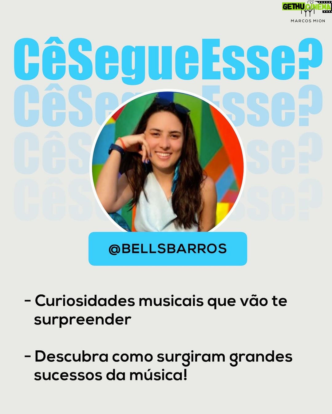 Marcos Mion Instagram - SERÁ QUE VOCÊ JÁ SEGUE ESSES PERFIS? 🤔👇 Explore o #CeSegueEsse, a curadoria exclusiva do #TimeMionzera que já recomendou mais de 240 perfis em 80 edições! 💥 Mariana Torquato (@marianatorquato): ela é reconhecida por ter o maior canal sobre PcD (Pessoa com Deficiência) do país. Ela nasceu sem um dos braços e desde 2016 cria conteúdos sobre inclusão e anticapacitismo no seu canal “Vai uma mãozinha aí?”. Em seu perfil ela mostra sua rotina, sempre informando e incentivando a diversidade e a acessibilidade para todos. 💥 Lucas Mitre (@lucascmitre): as imagens que ele cria são impressionantes e vão te surpreender. Com a ajuda de uma super câmera, esse mestrando em física realiza os mais diversos experimentos, desde mostrar em detalhes como um cachorro usa sua língua pra beber água, até um isqueiro acendendo em uma captura de 27 mil fotos por segundo! 💥 Isabela Barros (@bellsbarros): se você é daqueles que ama descobrir histórias por trás dos maiores sucessos da música, já pode seguir a Isabela. Nesse perfil, ela faz vídeos contando curiosidades musicais. Você vai saber de onde veio a inspiração para Paul McCartney escrever o hit “Let It Be” e o que significa o refrão de “Mas Que Nada”, o primeiro sucesso de Jorge Ben Jor e que ganhou o mundo. Agora, não esqueça de comentar os perfis (com até 250K de inscritos) que gostaria de ver por aqui nas próximas edições! ⤵️