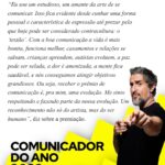 Marcos Mion Instagram - Comunicador do ano é uma outra história! 🤯🤯 Uma evolução!! Não reconhece apenas o profissional, mas o ser humano. Que Deus continue fazendo de mim um instrumento do seu amor através do dom que Ele me deu, o da #comunicação. Porque o propósito é esse: dentro de todas as falhas humanas, buscar evoluir, buscar ser melhor para todos ao meu redor e todos que dividem comigo tanto carinho e amor. Afinal o amor que vc leva é igual ao amor que vc planta! Obrigado @revistaistoe e que a gente tenha força pra keep going no movimento e na luta pela positividade! 🙏🏼🙏🏼