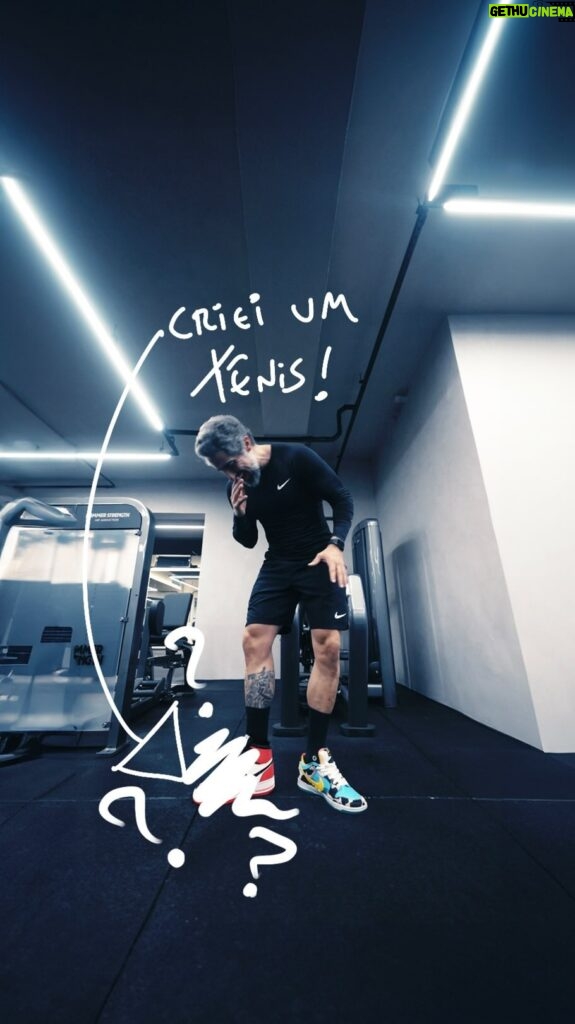 Marcos Mion Instagram - Mais um dia normal escolhendo meu tênis pra treinar! 👟✨ . Curtiu o resultado?! . Criação e arte: meus parceiros @rabbits / @rabbitsvfx 💥